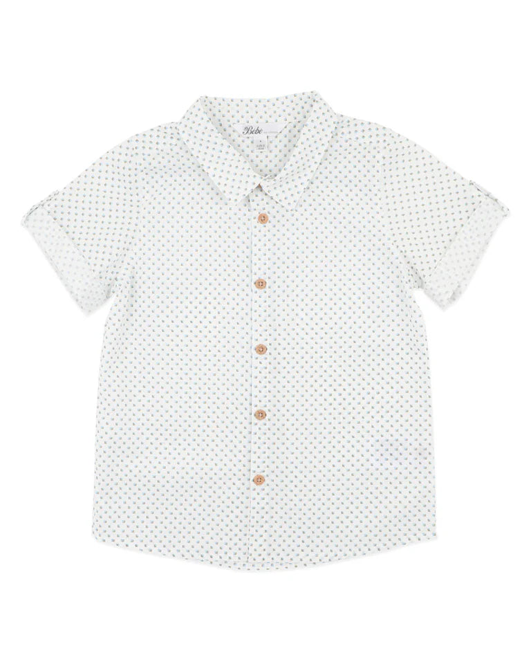 ROMAN GEO PRINT SS SHIRT