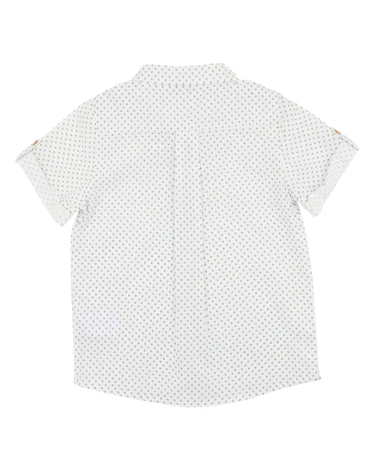 ROMAN GEO PRINT SS SHIRT 3-7YRS