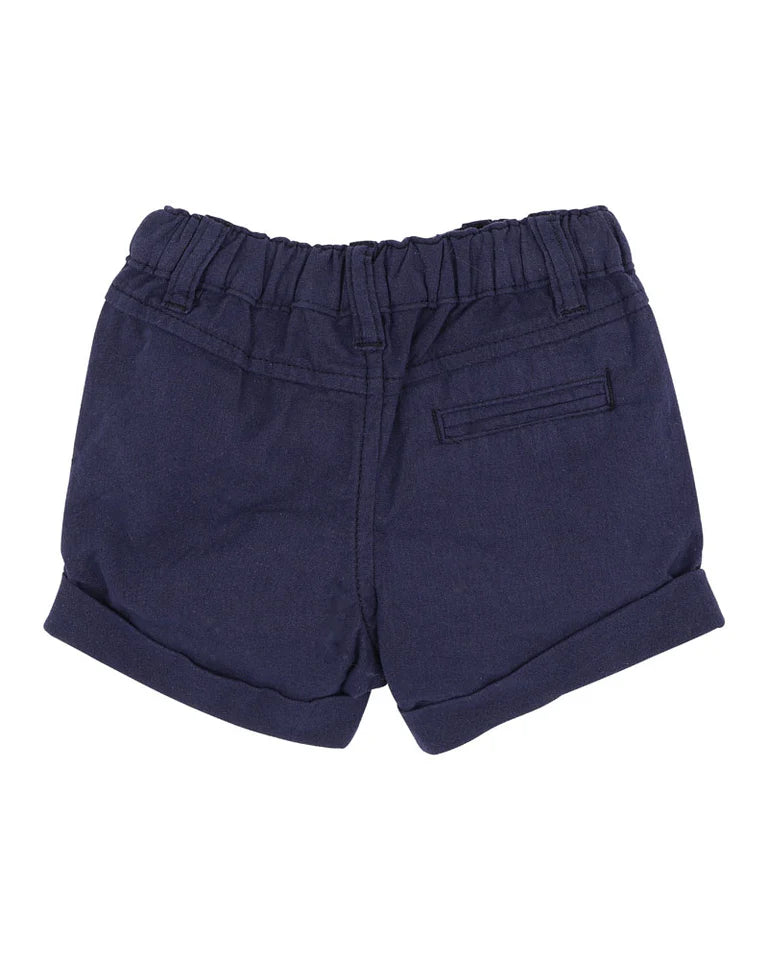 NAVY ROMAN POCKET SHORTS