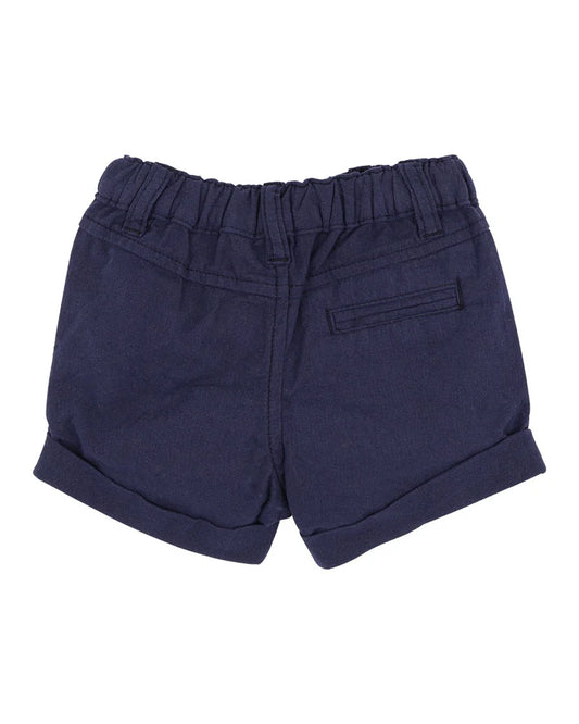 NAVY ROMAN POCKET SHORTS