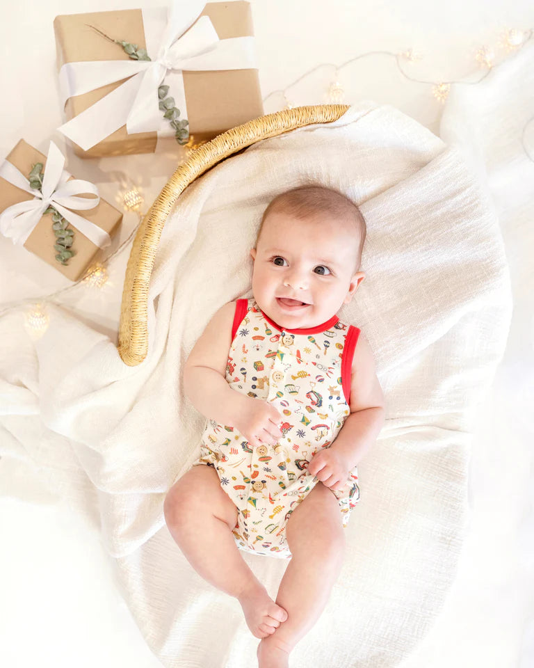 FESTIVE TOY PRINT BODYSUIT