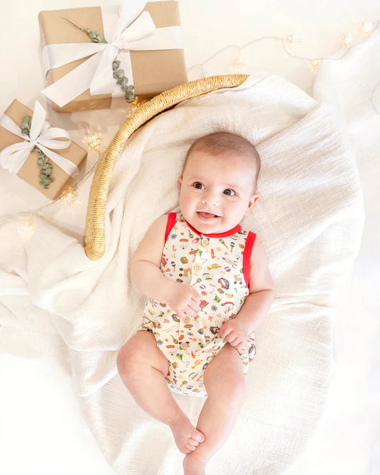 FESTIVE TOY PRINT BODYSUIT