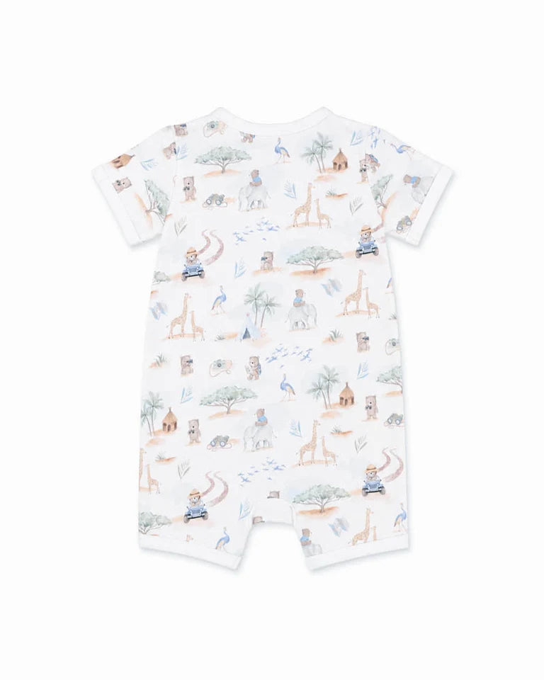 BRADY ORGANIC SS ZIP ROMPER
