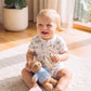 BRADY ORGANIC SS ZIP ROMPER