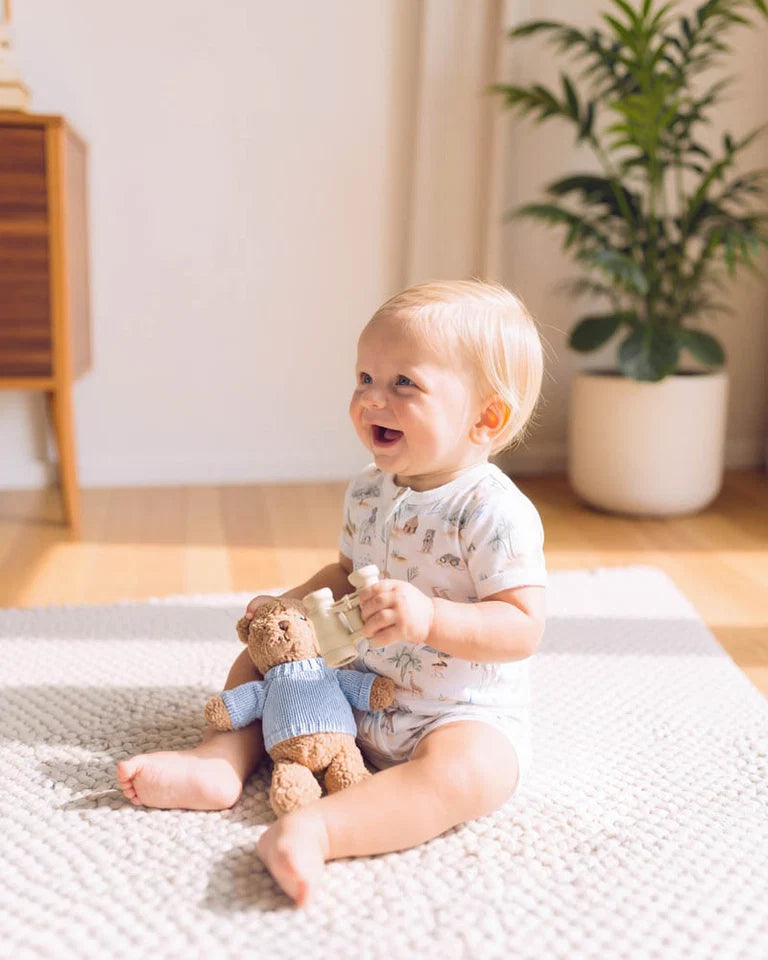 BRADY ORGANIC SS ZIP ROMPER