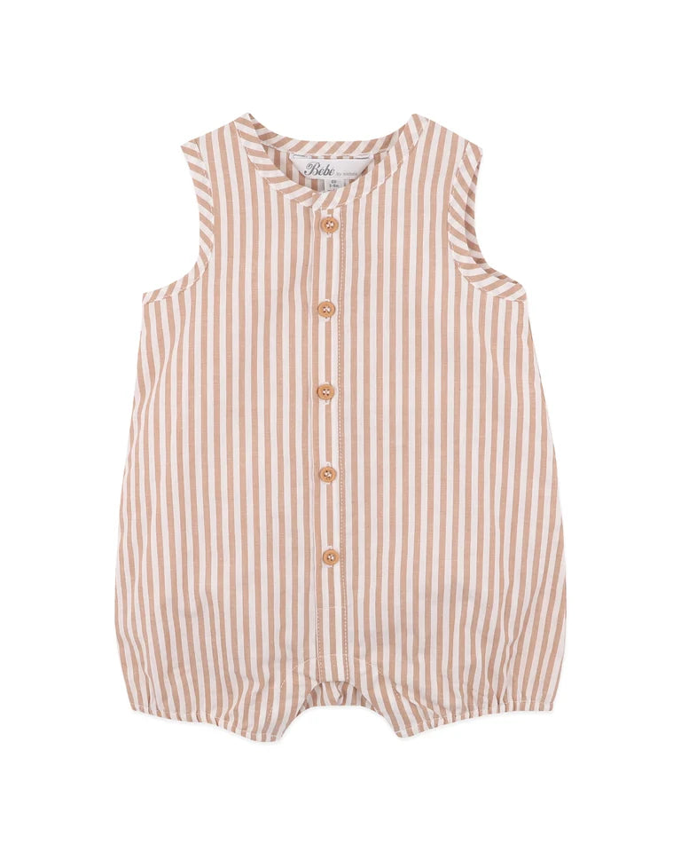 BRADY STRIPE WOVEN ROMPER