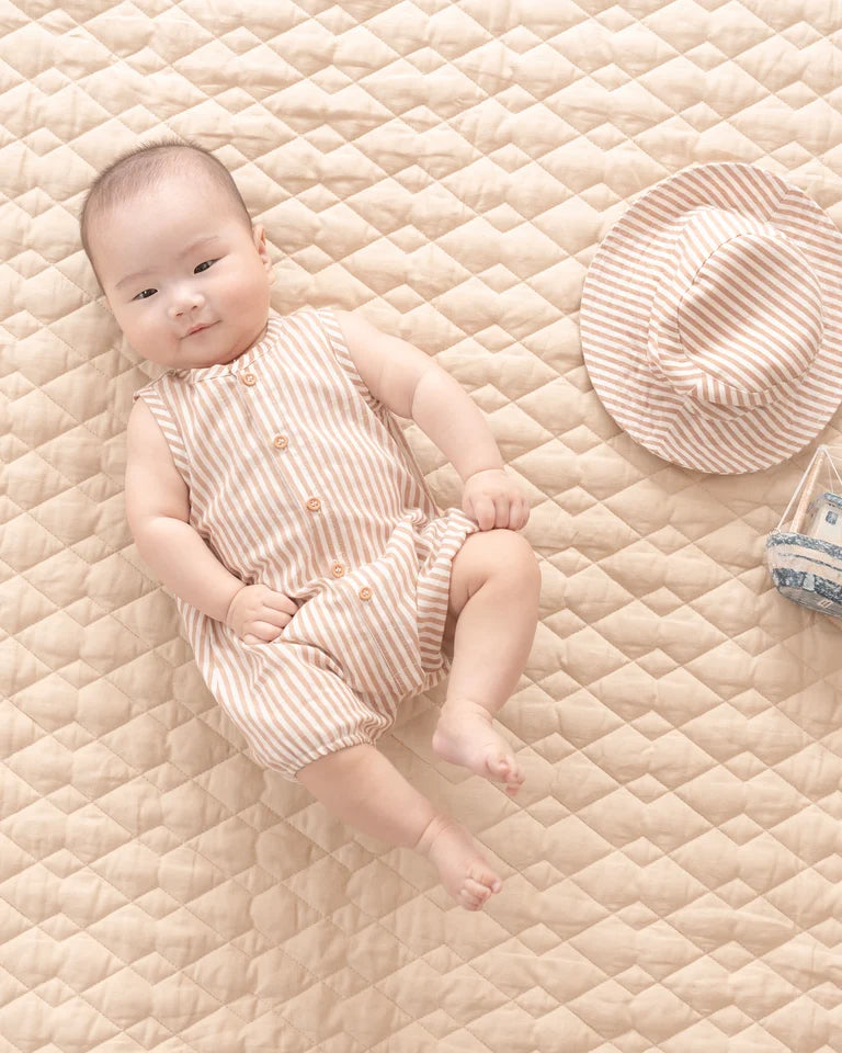 BRADY STRIPE WOVEN ROMPER