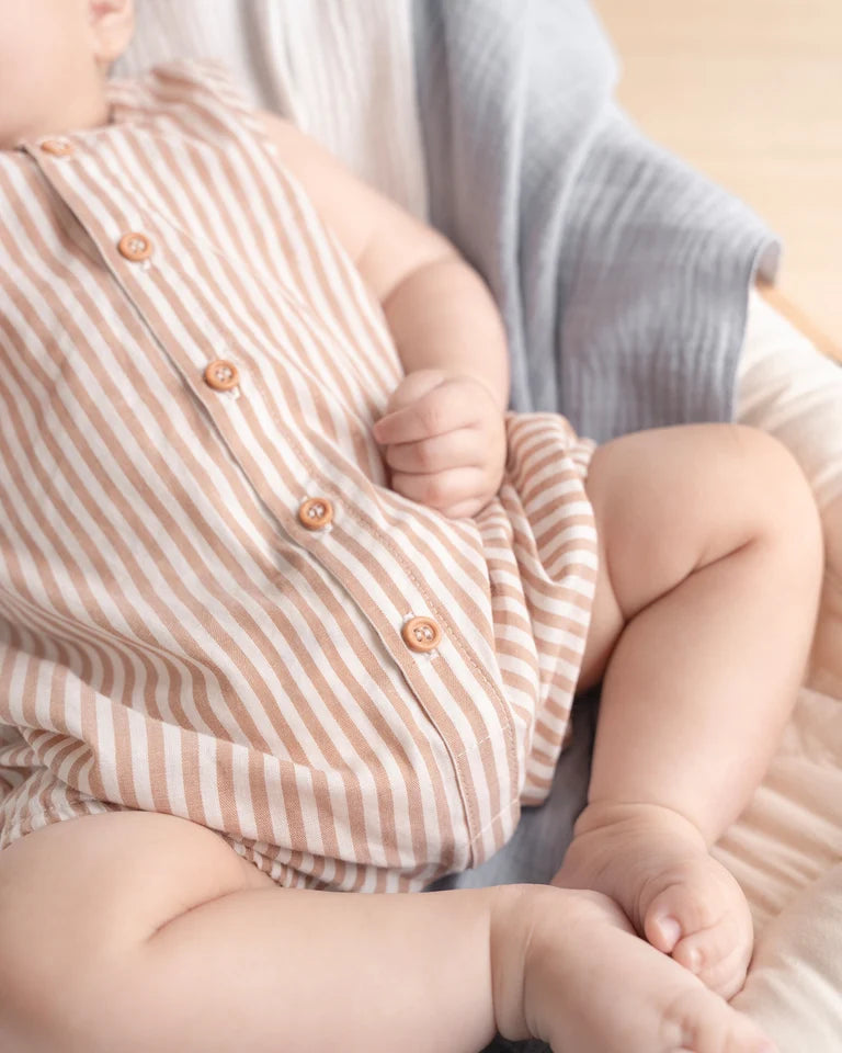 BRADY STRIPE WOVEN ROMPER