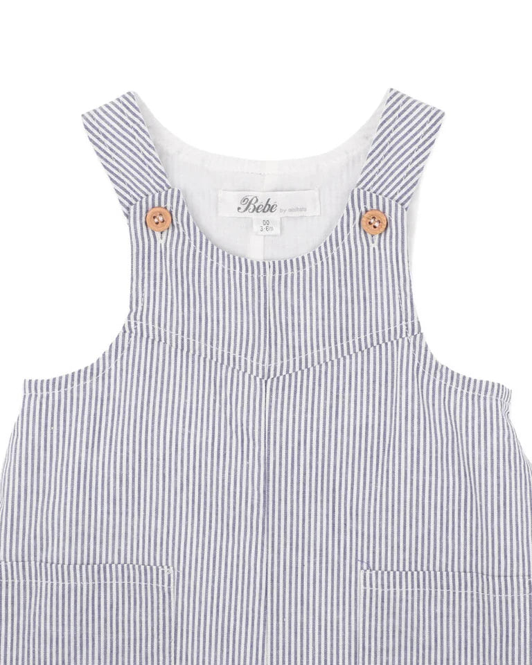 BRADY STRIPE WOVEN OVERALLS