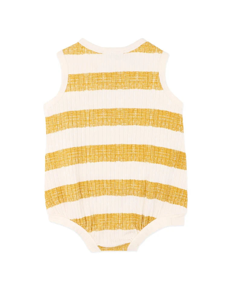 SWAY ORGANIC STRIPE WIDE RIB BODYSUIT
