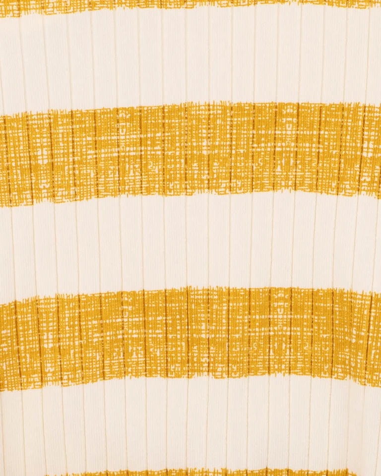 SWAY ORGANIC STRIPE WIDE RIB BODYSUIT