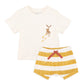 ORGANIC WIDE RIB SHORTS & TEE SET