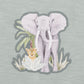 SWAY PRINT ELEPHANT ROMPER
