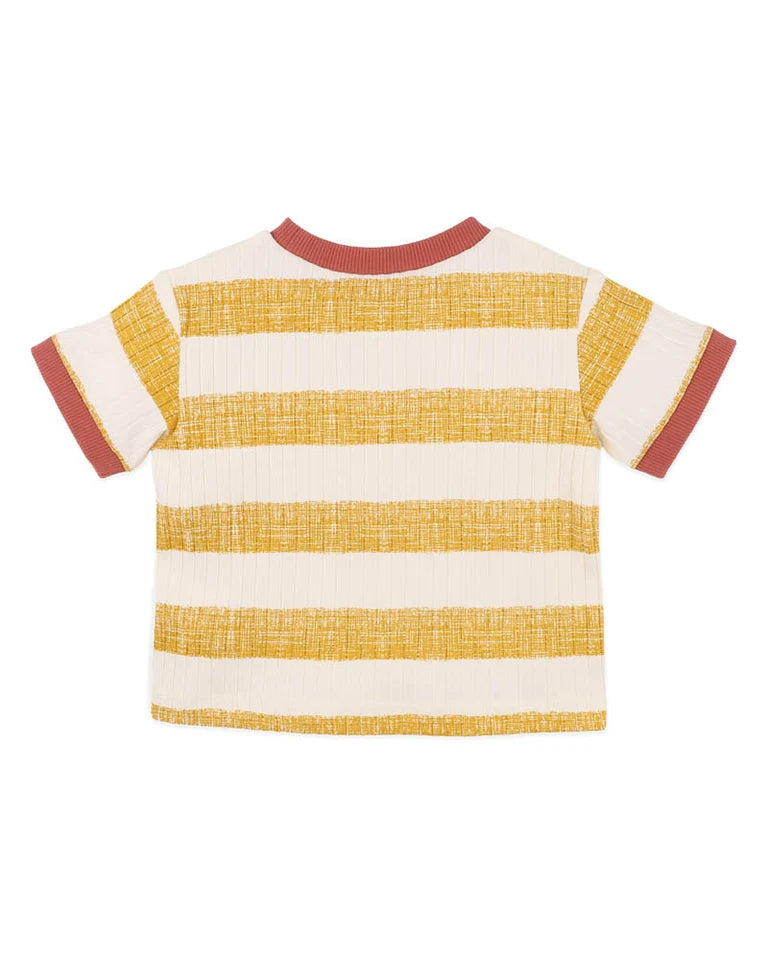 SWAY ORGANIC STRIPE WIDE RIB TEE