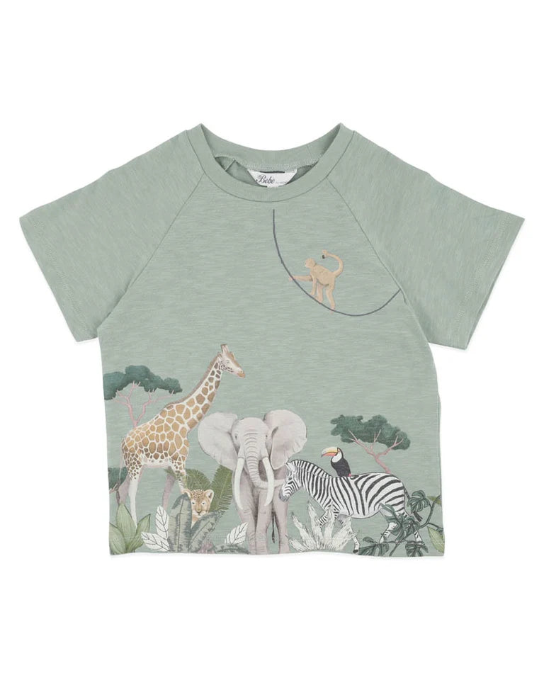 SWAY ORGANIC JUNGLE TEE 3-5Y