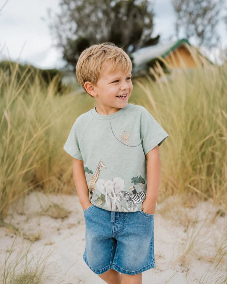 SWAY ORGANIC JUNGLE TEE 3-5Y