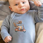 ALVIN VELOUR ZIP ONESIE