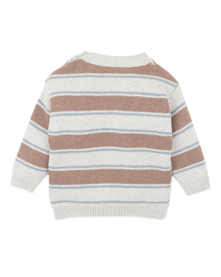 ALVIN STRIPE ORGANIC KNITTED JUMPER