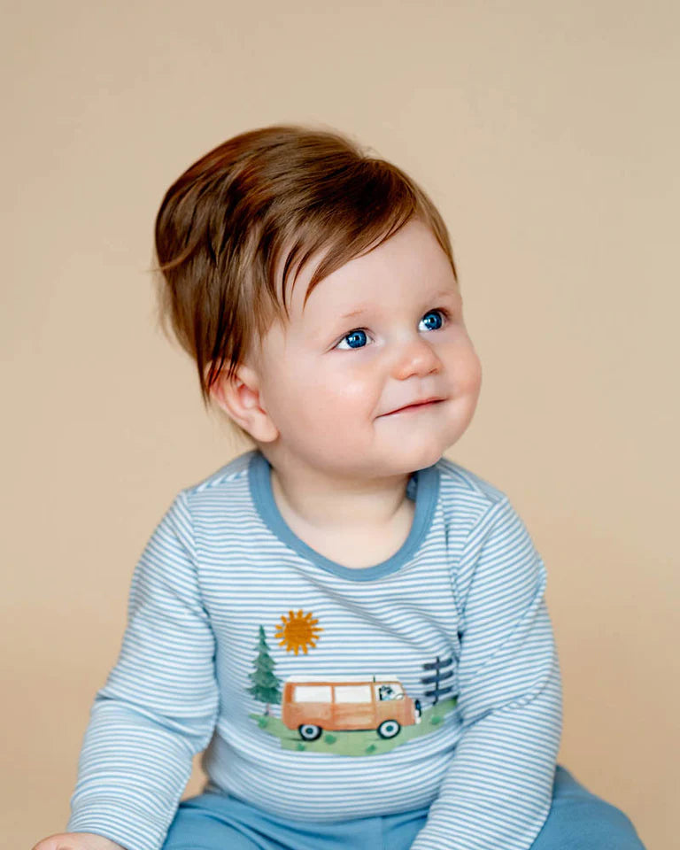 ALVIN ORGANIC STRIPE LS BODYSUIT