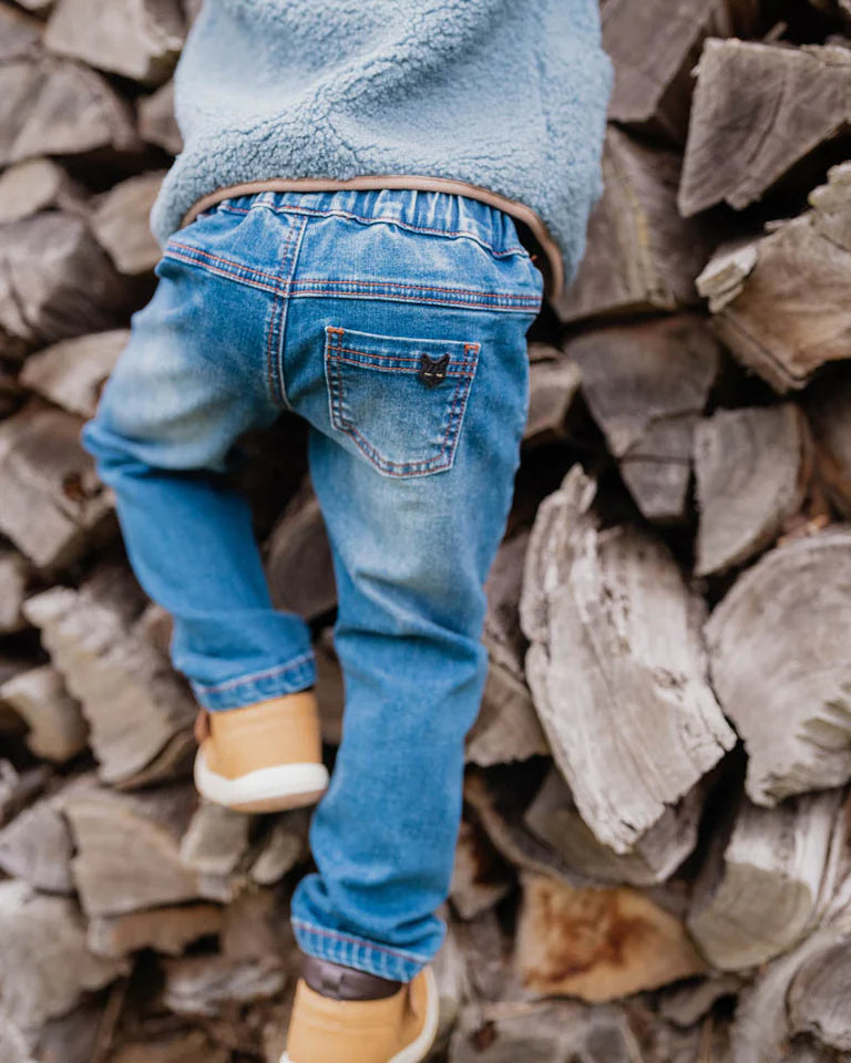 HUNTER DENIM PULL ON JEANS 3-5 YRS