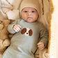 OTTO STRIPE ORGANIC ZIPSUIT