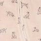 OTTO VELOUR ZIP ONESIE