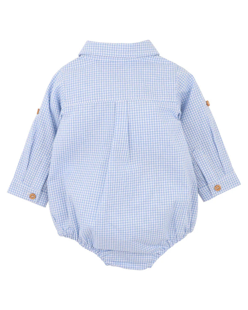 JAKE CHECK SHIRT BODYSUIT
