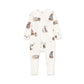 Bamboo zipsuit - honey bears