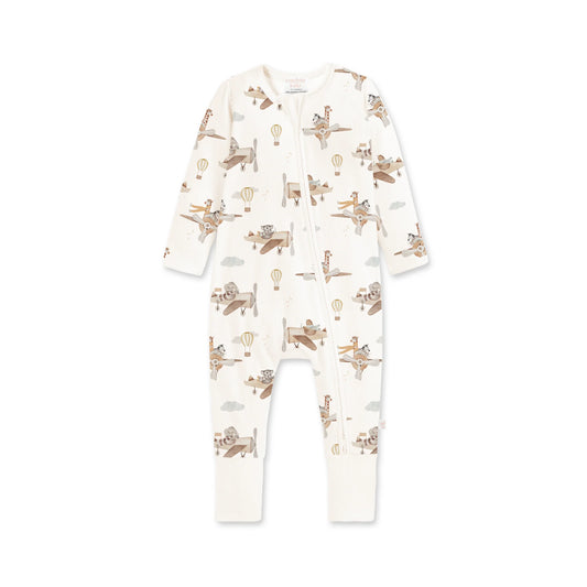 Bamboo Zipsuit - Up and Away