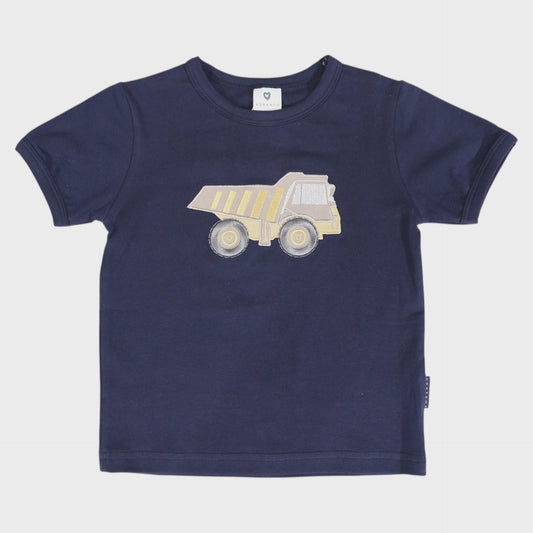 Truck Applique Tee Navy