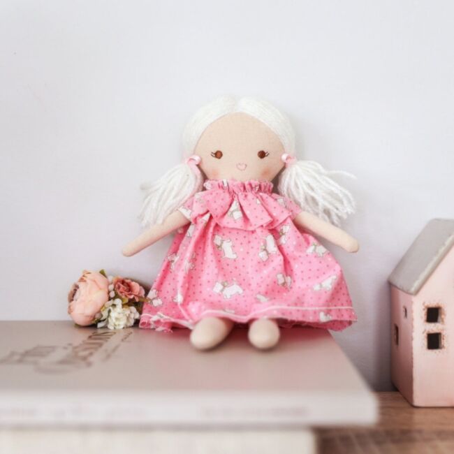 Mini Matilda Doll 24cm Pink Puppies