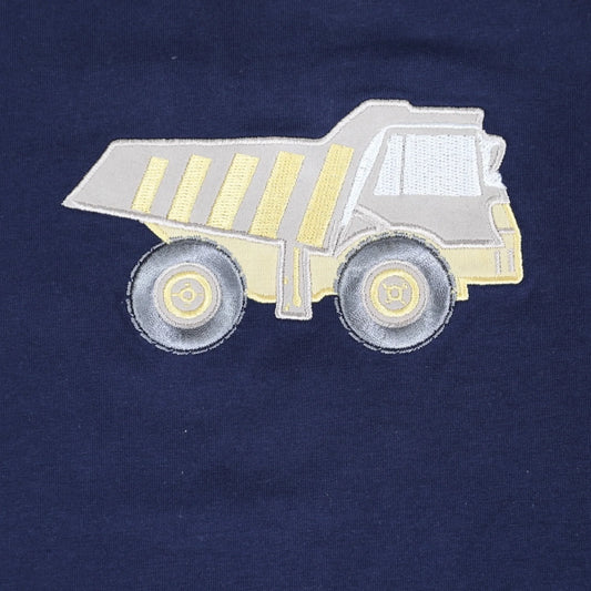 Truck Applique Tee Navy