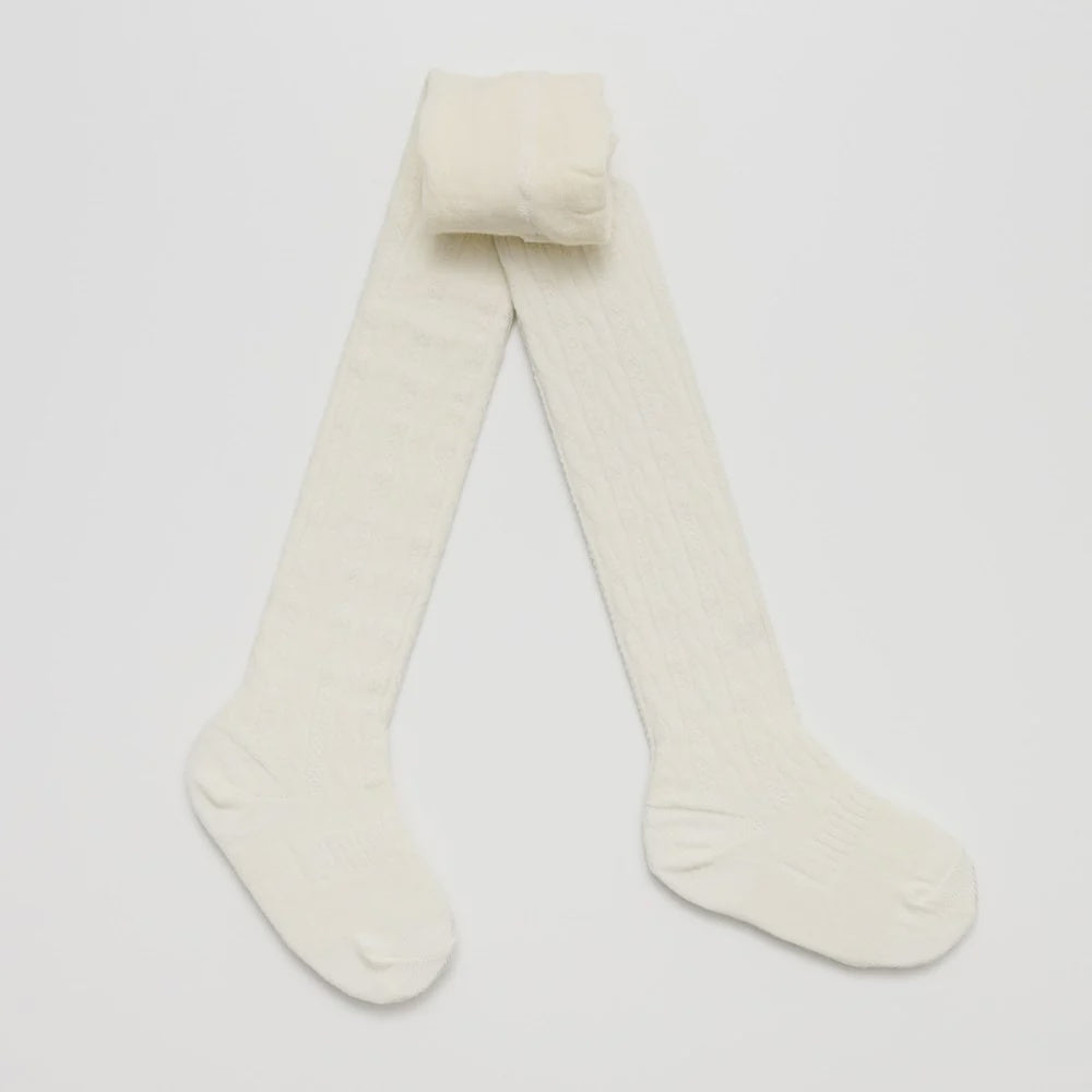 Merino Wool Tights | Cream