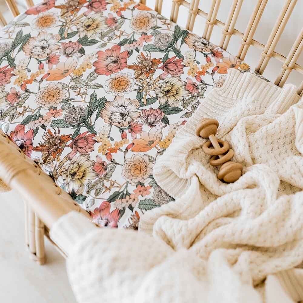 Cream -Diamond Knit Blanket