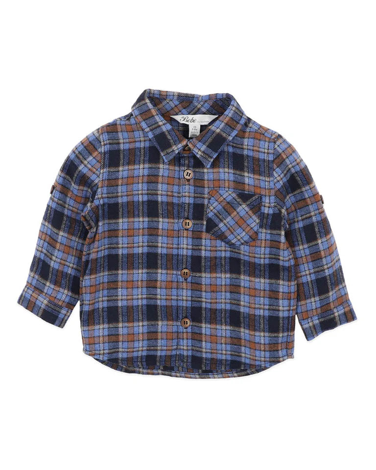 HUNTER CHECK LS SHIRT 3-5 YRS