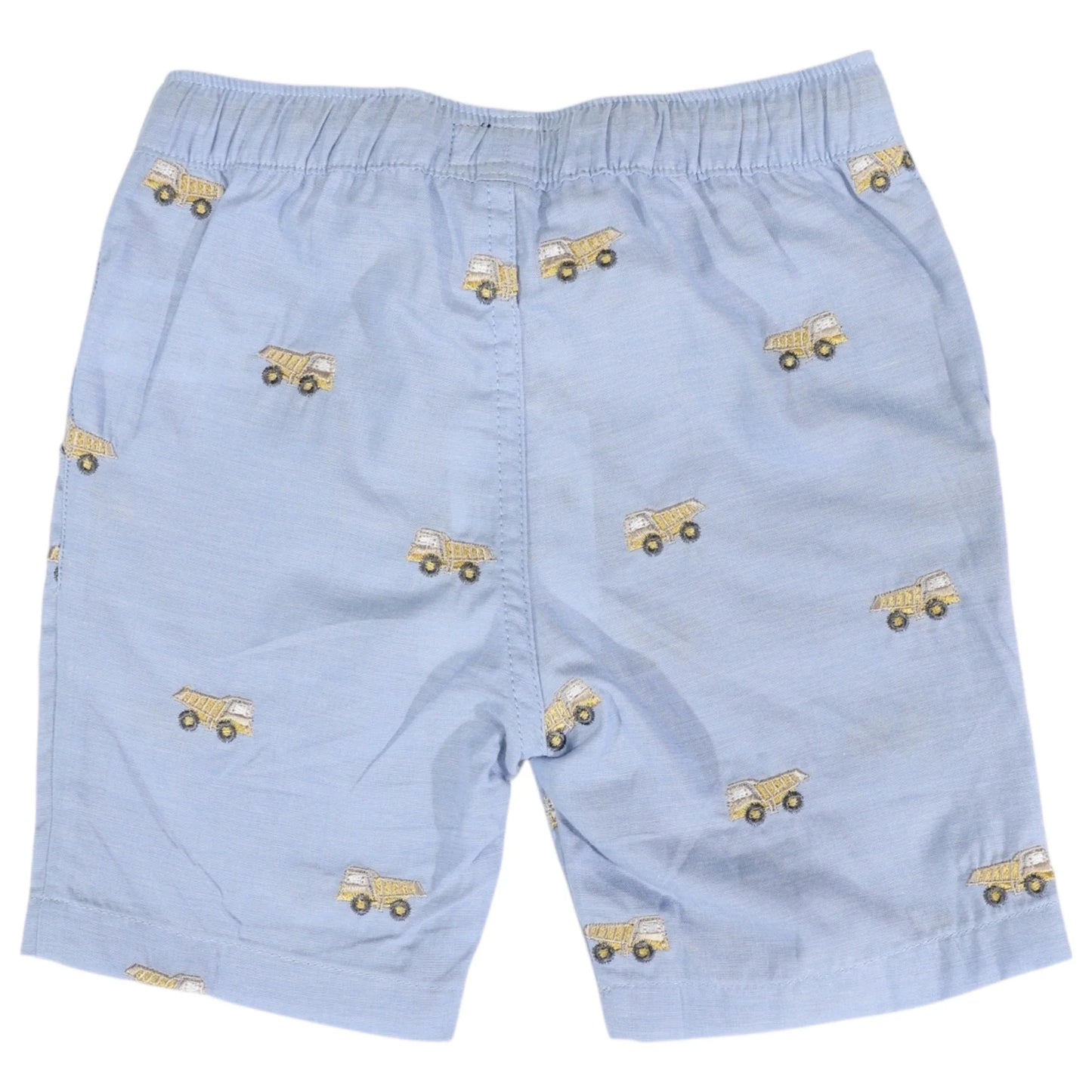 Embroidered Truck Chambray Short Light