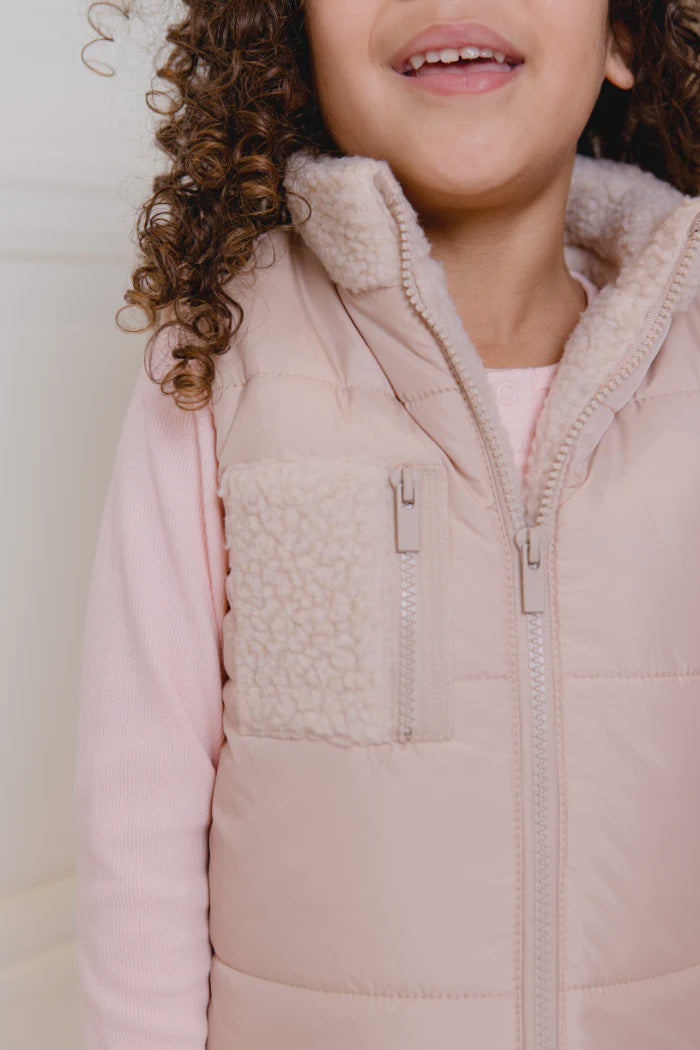 Girls Nougat Puffer Vest