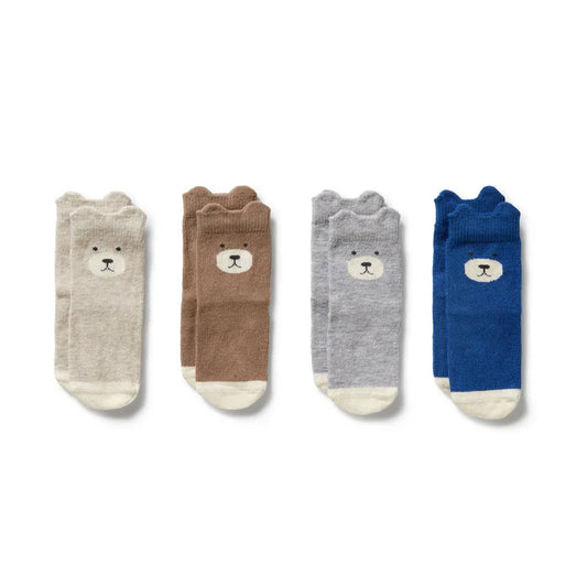 Boys Organic 4 Pack Baby Socks