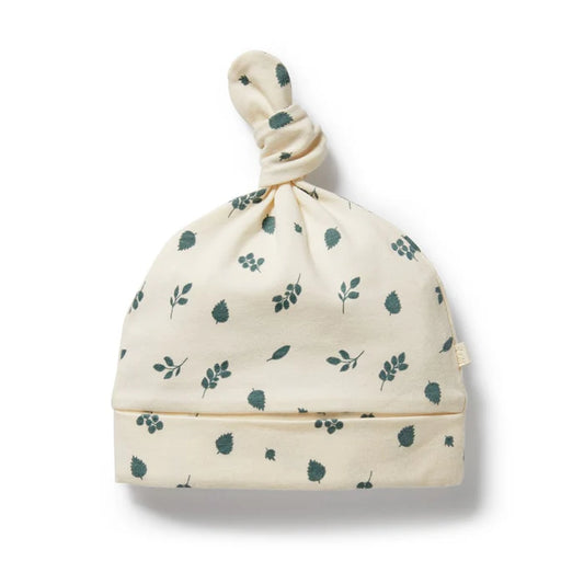 Twilight Leaf Organic Knot Hat