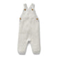 Grey Melange and Oatmeal Organic Knitted Overall