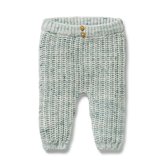 Moss Speckle Organic Knitted Legging
