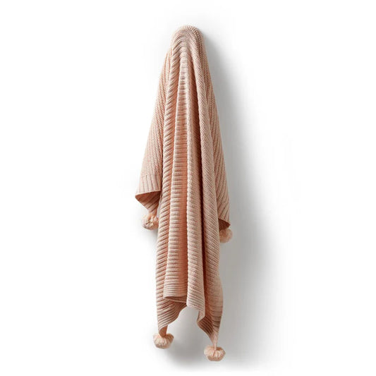 Fairy Floss Organic Knitted Blanket