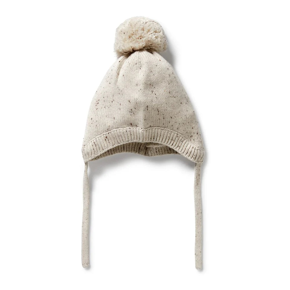Cookie and Cream Organic Knitted Bonnet