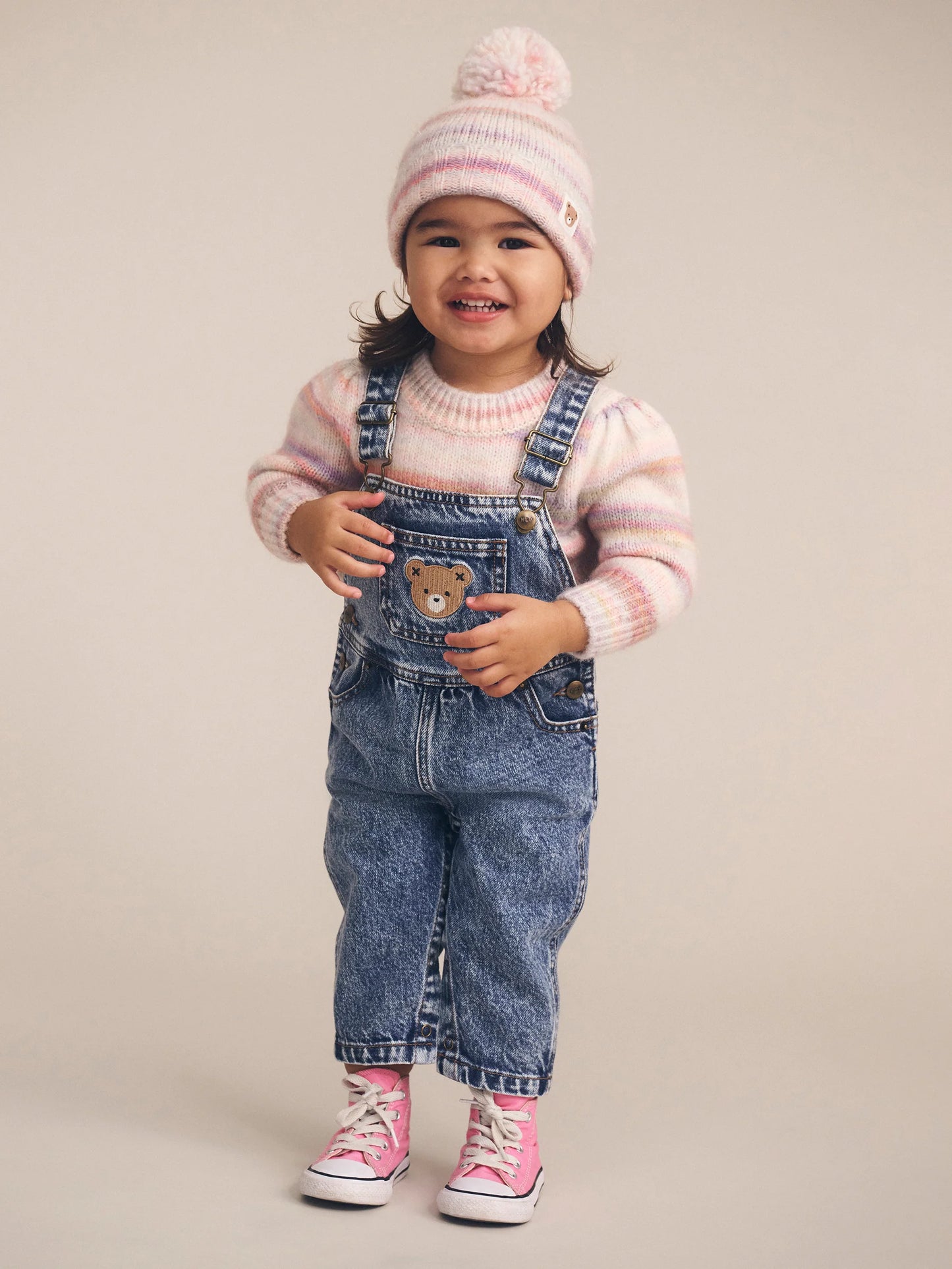 Rainbow Stripe Knit Beanie