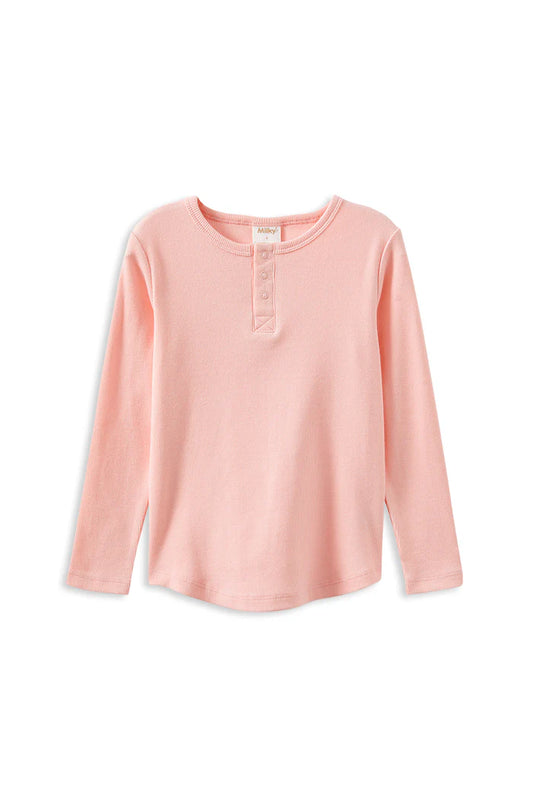 Girls Whisper Rose Henley