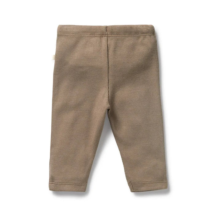 Walnut Organic Rib Legging