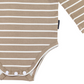 Striped Bodysuit Beige