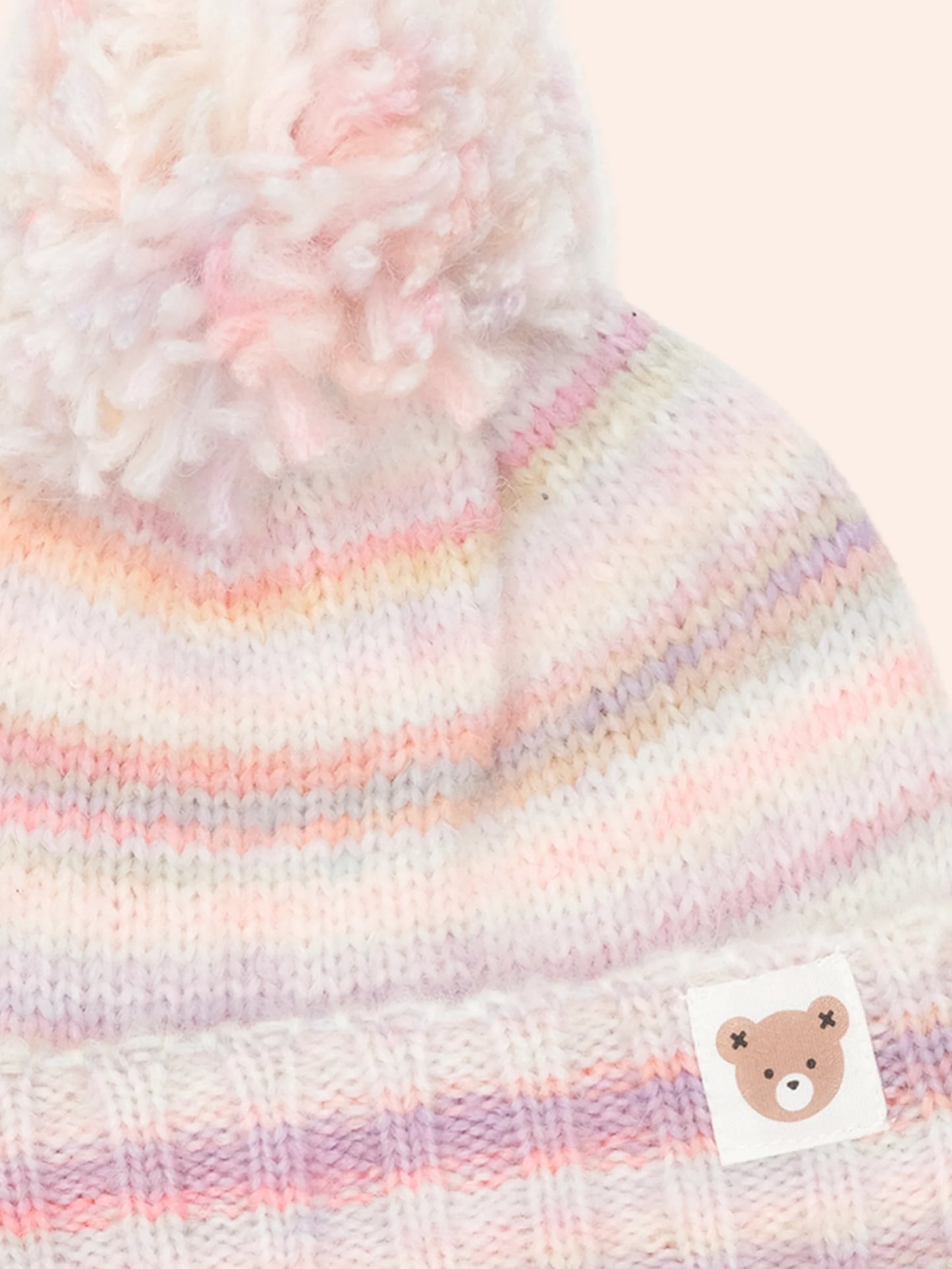 Rainbow Stripe Knit Beanie