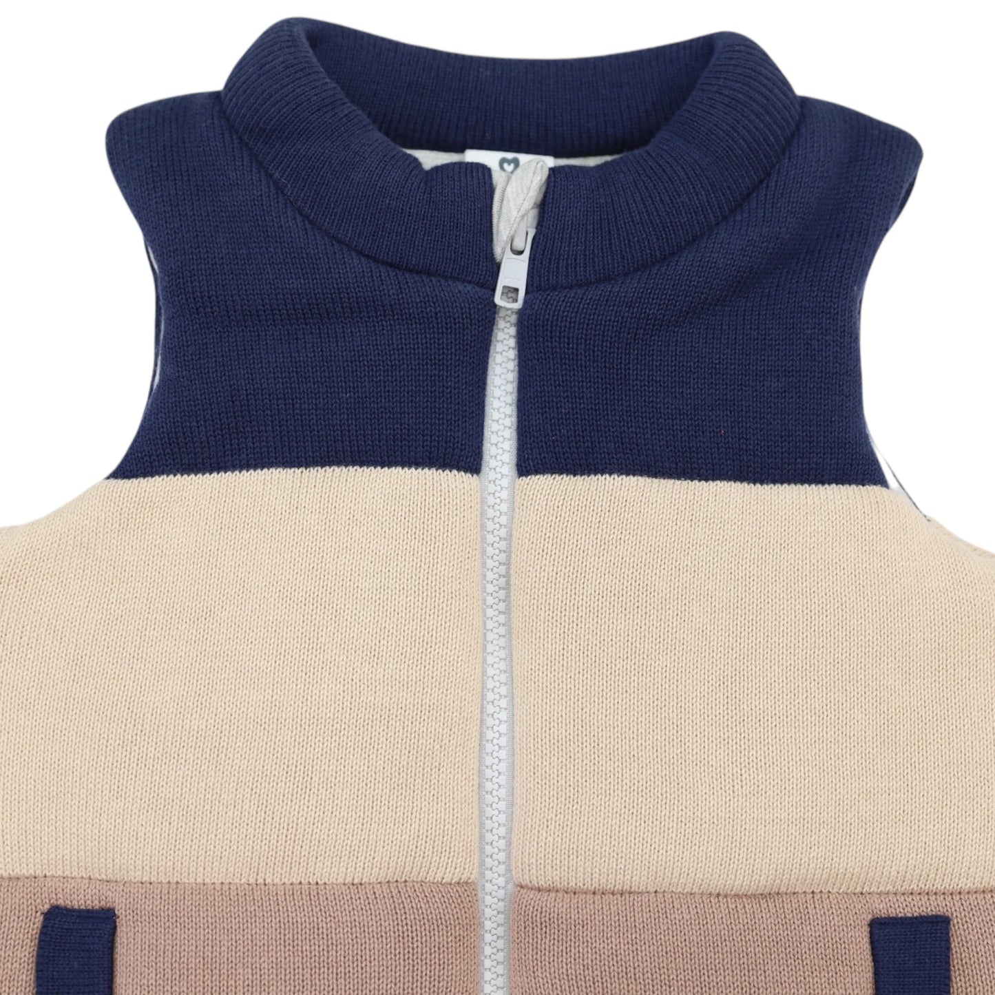 Padded Knit Vest Chestnut