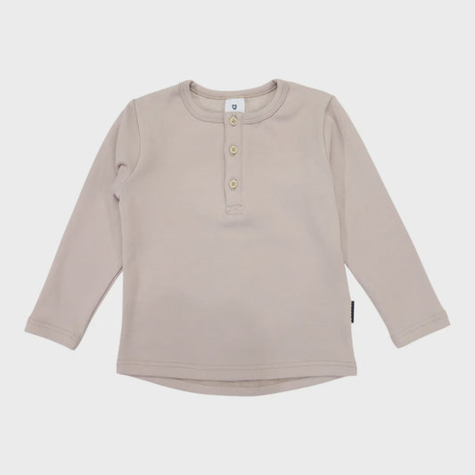 Henley Long Sleeve Tee | Chestnut